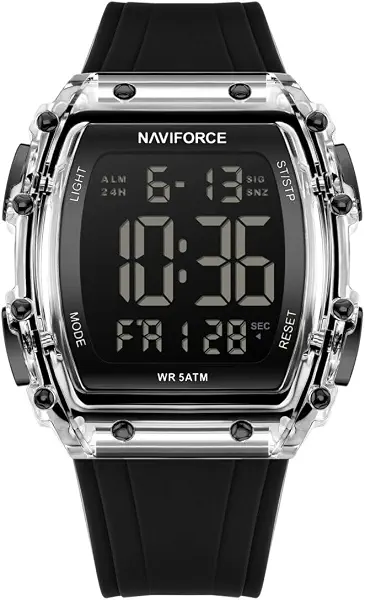 سعر ومواصفات نافي فورس ساعة 6107 S-B (B0HMCS4PKV) على Amazon EG