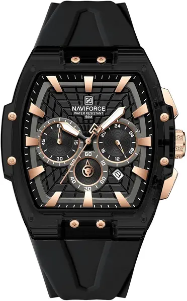 سعر ومواصفات نافي فورس ساعة 6113 B-RG-B (B0HMXB4FWV) على Amazon EG