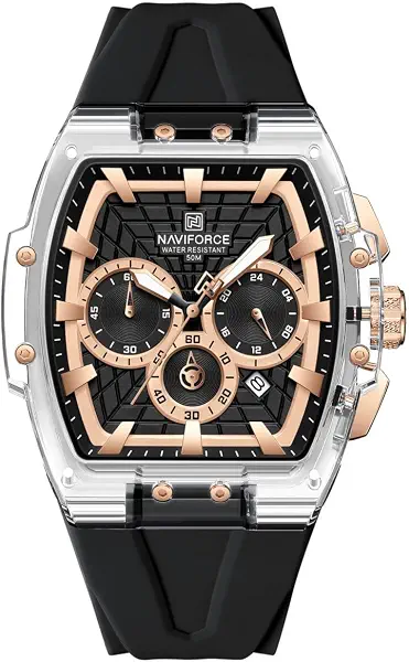 سعر ومواصفات نافي فورس ساعة 6113 S-RG-B (B0HMXFZ1L1) على Amazon EG