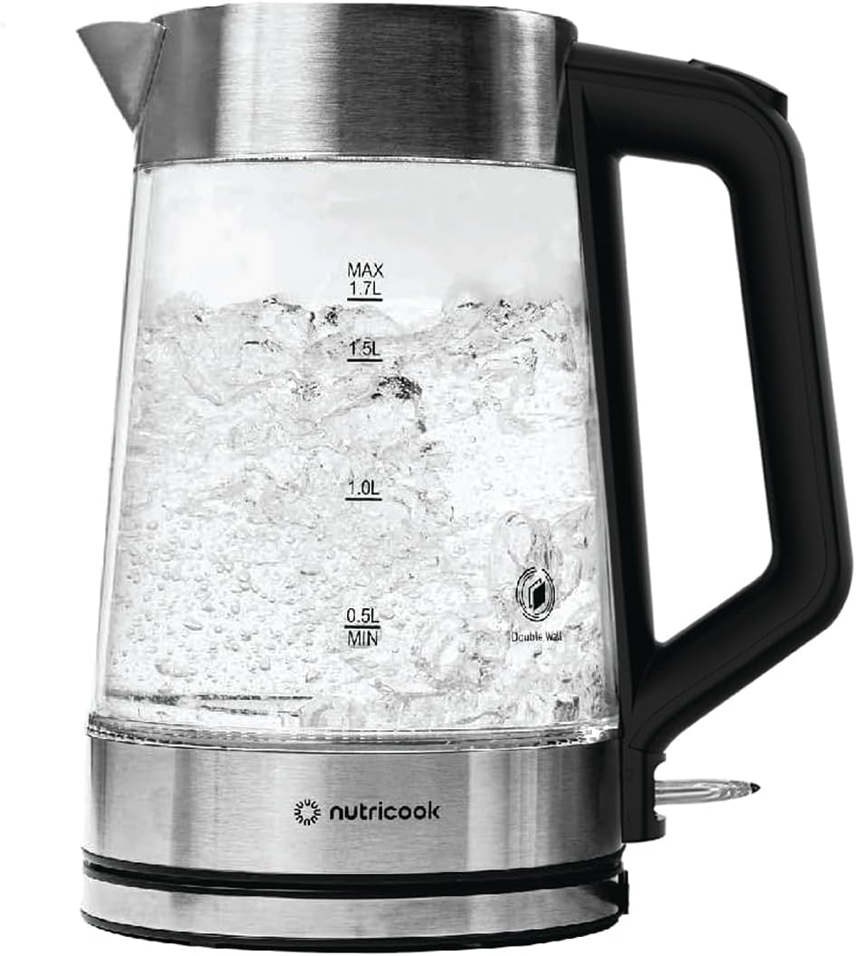 سعر ومواصفات نيوتري كوك غلاية زجاجية 1.7LNC-GK100 (B0D33C9LTL) على Amazon EG