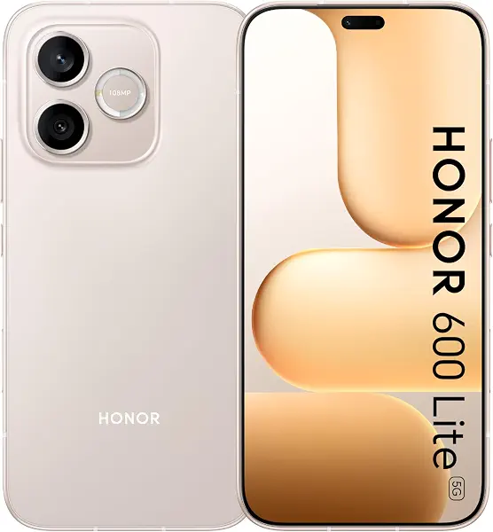 سعر ومواصفات هاتف HONOR 600 Lite 5G، 8+128 جيجا، بطارية 6520 مللي أمبير، شاشة AMOLED 6.6 بوصة 120 هرتز، كاميرا AI 108 ميجابكسل، IP66 ديزرت جولد | ضمان سنة، شامل الضرائب (B0GY41CMCT) على Amazon EG
