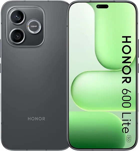 سعر ومواصفات هاتف HONOR 600 Lite 5G، 8+128 جيجا، بطارية 6520 مللي أمبير، شاشة AMOLED 6.6 بوصة 120 هرتز، كاميرا AI 108 ميجابكسل، IP66 أسود مخملي | ضمان سنة، شامل الضرائب (B0GY46RVVD) على Amazon EG