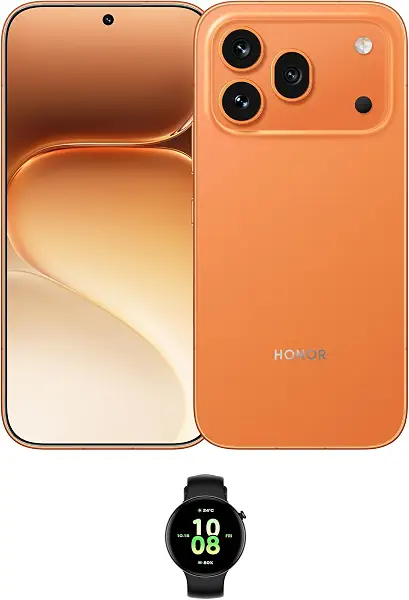 سعر ومواصفات هاتف HONOR 600 Pro 5G، 12+512 جيجا، كاميرا OIS AI بدقة 200+50+12 ميجابكسل، شحن 80 واط، شاشة AMOLED 6.57 بوصة 120 هرتز، برتقالي+Watch FIT | ضمان سنة، شامل الضرائب (B0GZLDW68X) على Amazon EG
