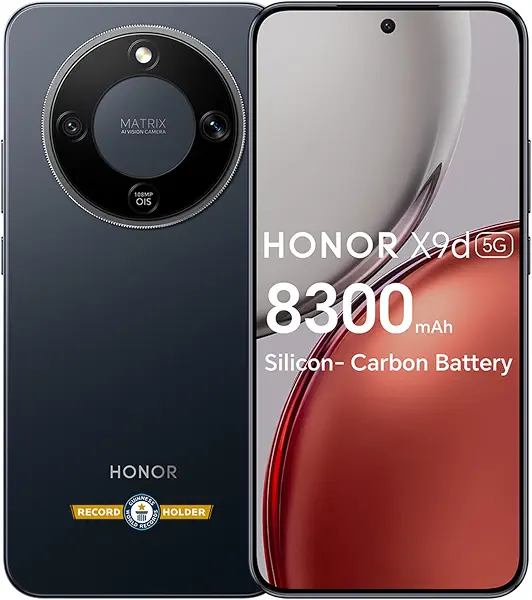 سعر ومواصفات هاتف HONOR X9d 5G، 8+256 جيجا، شاشة أموليد 6.79 بوصة 1.5K 120 هرتز، شحن 66 واط، سناب دراجون 6 الجيل 4، أسود ميدنايت | ضمان سنة، شامل الضرائب (B0H4RSBB3X) على Amazon EG