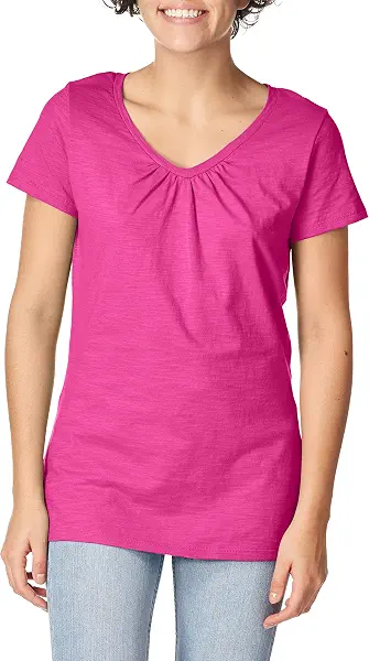 سعر ومواصفات هنس قميص Hanes للسيدات، أمارانا، L (B016YKJSSO) على Amazon EG