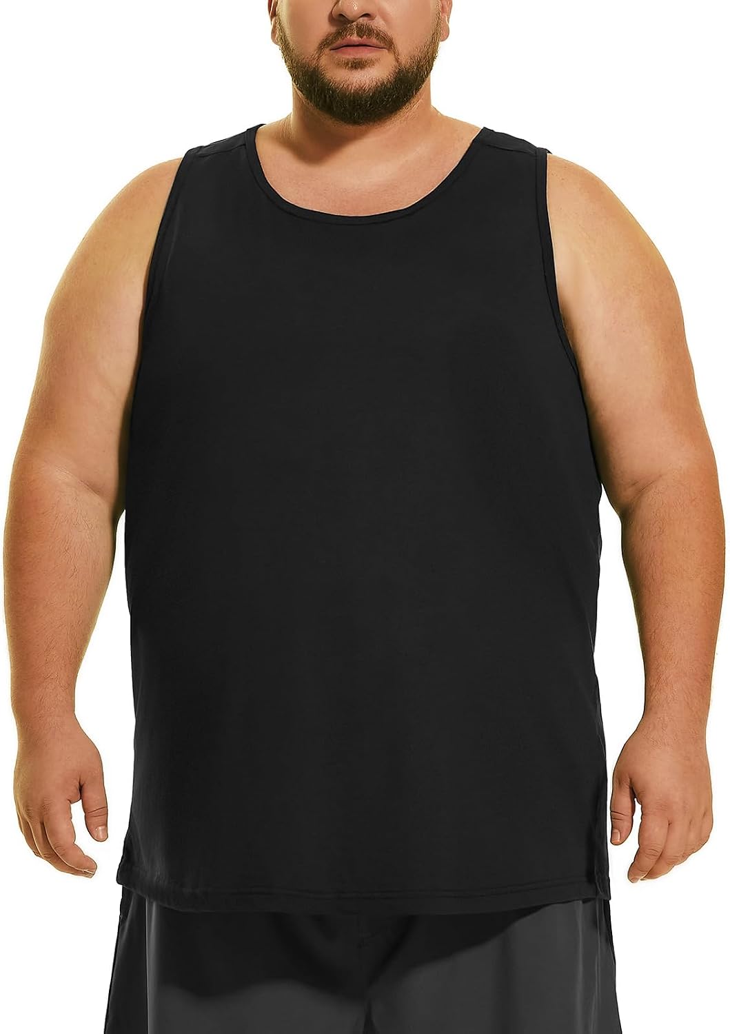 سعر ومواصفات هودو قمصان داخلية بدون اكمام من القطن للرجال من بيج اند تول مقاس 2XL-6XL، اسود، 4XL كبير طويل (B0CNJR3Z5M) على Amazon EG