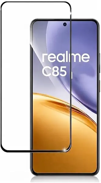 سعر ومواصفات واقي شاشة زجاج مقوى لهاتف realme C85، صلابة 9H، حواف منحنية 2.5D، مضاد للبصمات والخدش، تغطية كاملة من الحافة إلى الحافة (B0H4PZZTW9) على Amazon EG