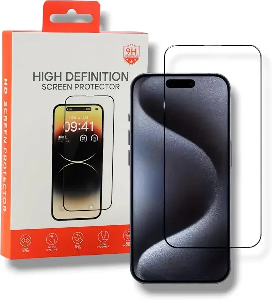 سعر ومواصفات واقي شاشة شفاف HD من Next Store متوافق مع iPhone 15 ، زجاج مقوى صلابة 9H عالي الوضوح، مقاوم للخدش والصدمات، مضاد للبصمات، حساسية لمس عالية، سهل التركيب. (B0F5HTYZYS) على Amazon EG