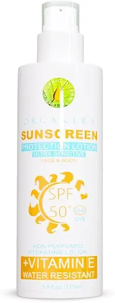 سعر ومواصفات واقي شمس للوجه والجسم بدرجة حماية SPF50 للبشرة الحساسة من اورجاكيرا، 200 مل (B0FRZ7D2H8) على Amazon EG