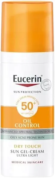 سعر ومواصفات واقي شمس من يوسيرين بعامل حماية SPF 50 بتركيبة جل-كريم للوجه للبشرة الدهنية المعرضة لحب الشباب 50 مليلتر (B07MW1NPXJ) على Amazon EG