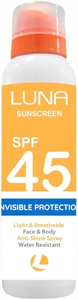 سعر ومواصفات واقي من الشمس غير مرئي بعامل حماية SPF45 من لونا (B0GZHYBGLM) على Amazon EG