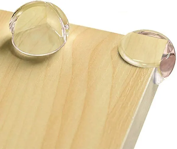 سعر ومواصفات واقيات زوايا على شكل كرة من بلاستيك PVC الناعم بحواف سميكة للترابيزة والمكتب لحماية وسلامة الاطفال والرضع من 12 قطعة شفافة من جونشوو (B086ZQTTRJ) على Amazon EG
