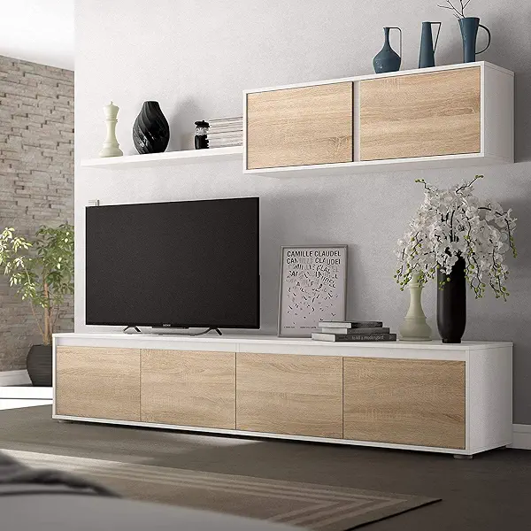 سعر ومواصفات وحدة تلفزيون من دوماني، لون ابيض × بيج - T0124، خشب (B099PQ6LZJ) على Amazon EG