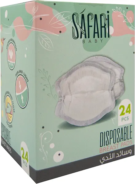 سعر ومواصفات وسائد ثدي للرضاعة للاستعمال للمرة الواحدة من سفاري - 24 قطعة (B0937G2GJG) على Amazon EG
