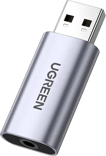 سعر ومواصفات وصلة صوت 4 في 3 USB الى 3.5 ملم من يوجرين من الألومنيوم ومتوافقة مع ويندوز وماك وPS5 ولينكس والكمبيوتر واللاب توب واجهزة الكمبيوتر المكتبية (B087T5H3MQ) على Amazon EG