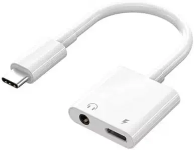 سعر ومواصفات وصلة محول Type-C إلى سماعة 3.5 مم + شحن Type-C – كابل 2 في 1 الصوت والشحن في نفس الوقت – متوافق مع الهواتف USB-C الحديثة – تصميم صغير وخفيف (B0GQ1GQJRF) على Amazon EG