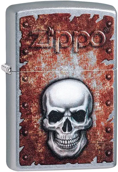 سعر ومواصفات ولاعة 29870 بتصميم جمجمة صدئة من زيبو (B07MVLKR5Y) على Amazon EG