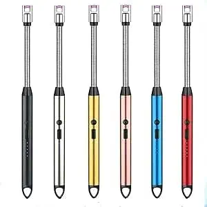 سعر ومواصفات ولاعة كهربائية قابلة لإعادة الشحن بمنفذ USB بدون لهب مع رقبة طويلة مرنة مناسبة للمطبخ والفوانيس ومواقد الغاز والشواء، لون وردي (B0DVLVYBNC) على Amazon EG