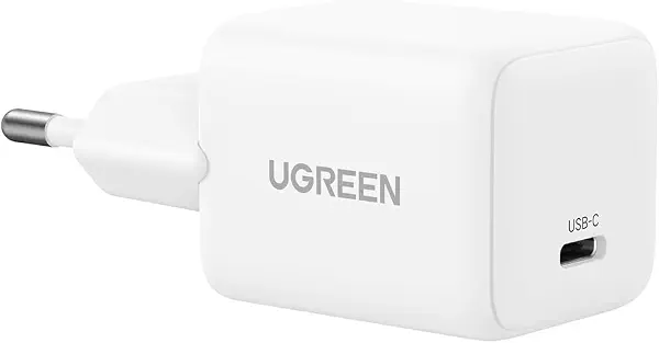 سعر ومواصفات يوجرين شاحن حائط X512 20 وات جان 1 × USB-C، ابيض (B0G5BTXC9M) على Amazon EG