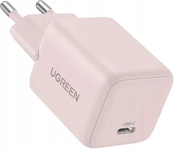 سعر ومواصفات يوجرين شاحن حائط X512 بقدرة 20 وات GaN 1x USB-C لون زهري (B0G5C1365B) على Amazon EG