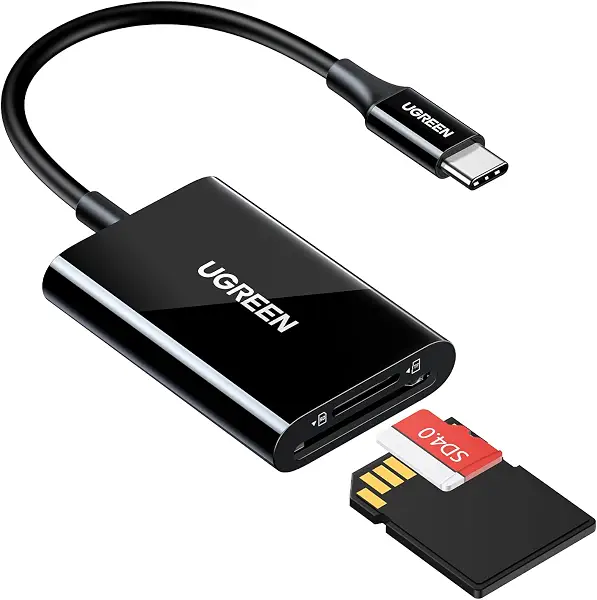 سعر ومواصفات يوجرين قارئ بطاقات USB C 170MB/S قارئ بطاقة SD مايكرو SD نوع C متوافق مع سلسلة ايفون 15، سلسلة جالكسي S23، ايباد، ماك بوك برو/ماك بوك اير الخ (اسود) (B0CR6JS8J9) على Amazon EG