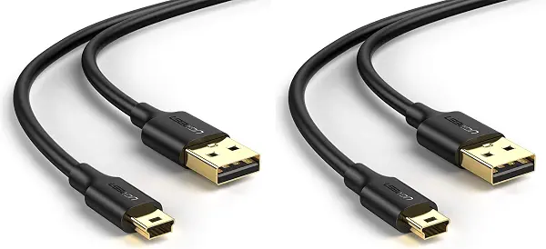 سعر ومواصفات يوجرين كيبل USB صغير، كيبل شحن USB 2.0 ذكر الى ميني بي متوافق مع جوبرو هيرو 3+، وحدة تحكم بلاي ستيشن 3 والكاميرا الرقمية وكاميرا داش ومشغل MP3 وجهاز استقبال GPS ونوفي جي بي اس وساتناف (10355) (B0GWFK9DC4) على Amazon EG