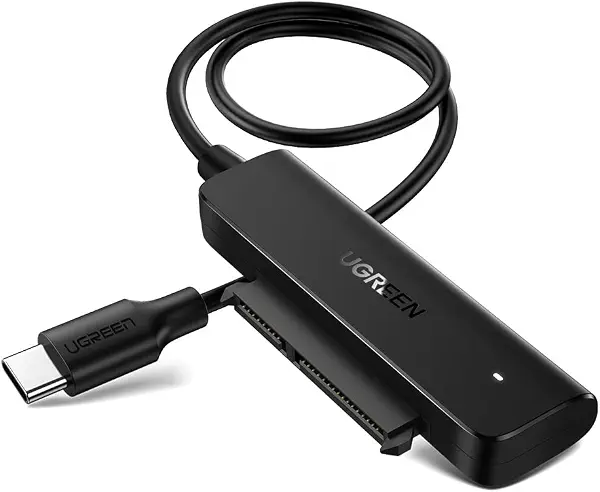 سعر ومواصفات يوجرين محول USB C إلى ساتا كابل قارئ القرص الصلب الخارجي 2.5 SSD يدعم يو ايه اس بي متوافق مع سامسونج كروشال دبليو دي توشيبا داخلي ساتا HDD SSD وUSB C لاب توب مثل ماك بوك (B082HF8C56) على Amazon EG
