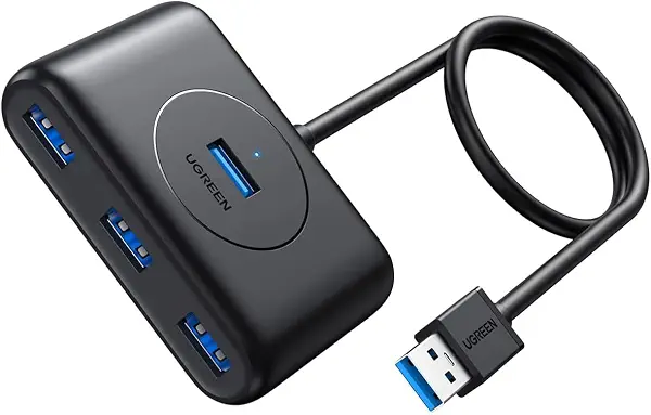 سعر ومواصفات يوجرين موزع USB 3.2 4 في 1 لنقل البيانات بسرعة 5 جيجابايت في الثانية للكمبيوتر واللاب توب والقرص الصلب الخارجي وذاكرة الفلاش والكيبورد (1 متر) - اسود (B0FLYBMVNK) على Amazon EG