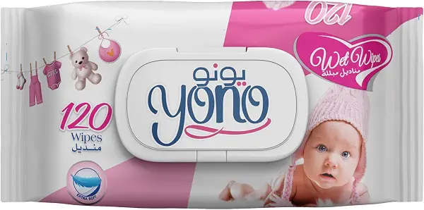 سعر ومواصفات يونو مناديل مبللة للأطفال 120 منديل (B0DPN2CX7P) على Amazon EG